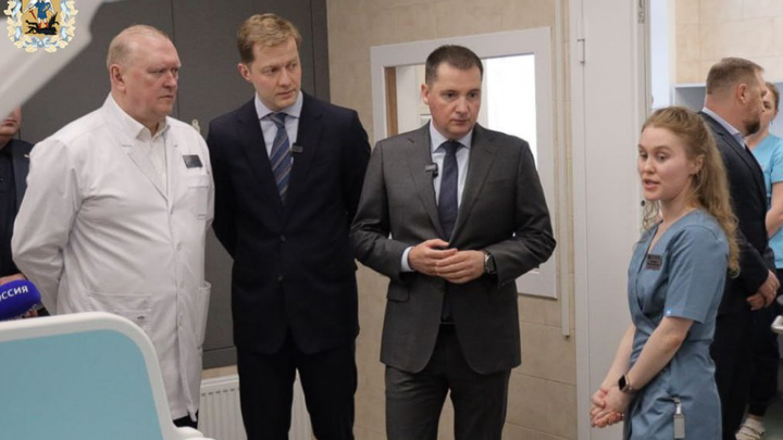 Цыбульский оценил капремонт в Первой городской клинической больнице