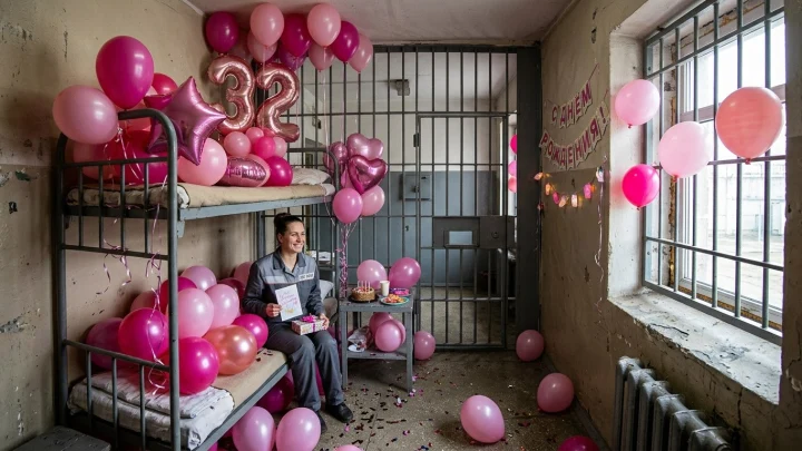 Гламурная убийца закатила праздник в тюрьме, сняв застолье на фото