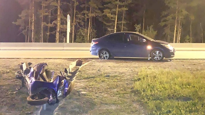 Мотоциклист на Suzuki пострадал в ДТП около Бердска