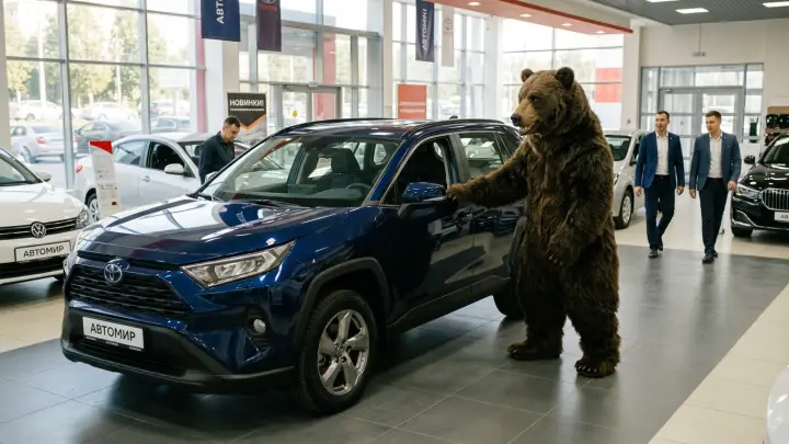 Аферисты в костюмах медведей растерзали Rolls-Royce ради страховки