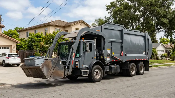 Спавшую женщину случайно захватил и спрессовал мусоровоз