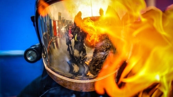 В Бердянске произошёл пожар на рынке