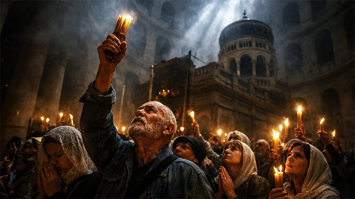 Чудо на фоне апокалипсиса: Благодатный огонь не сойдёт? Да, так уже было. Русские ищут пути обхода