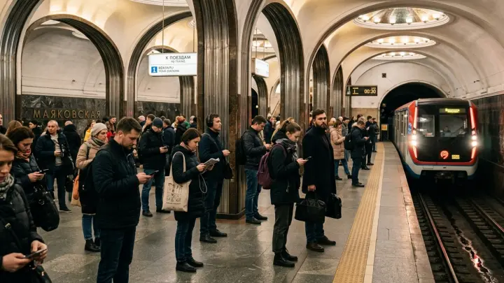 В московском метро упавший под поезд мужчина разбил стекло и ранил пассажирку