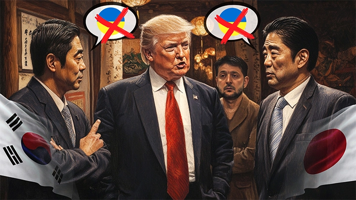 Японский городовой под корейскую морковку: В Азии ждут развала НАТО и думают, как вернуться в Россию