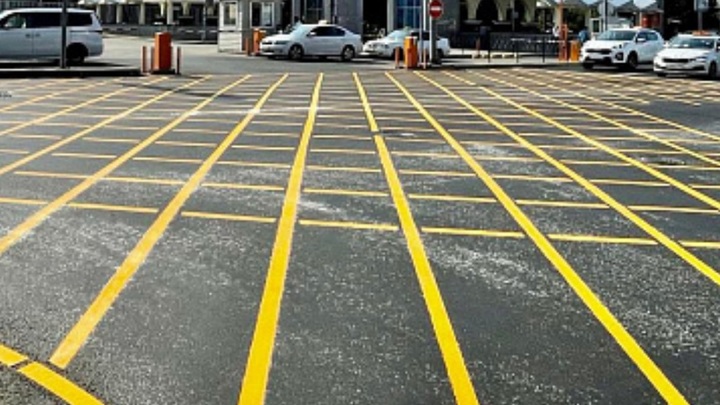 В Краснодаре ещё на двух перекрёстках нанесут вафельную разметку