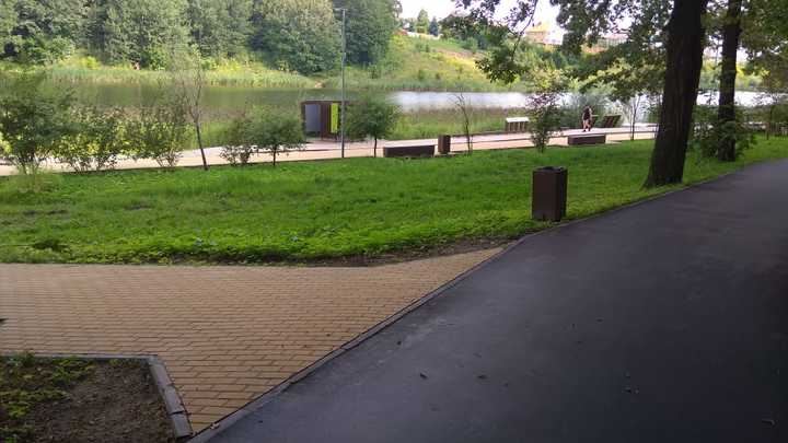 Пешеходные дорожки отремонтировали на Щёлоковском хуторе