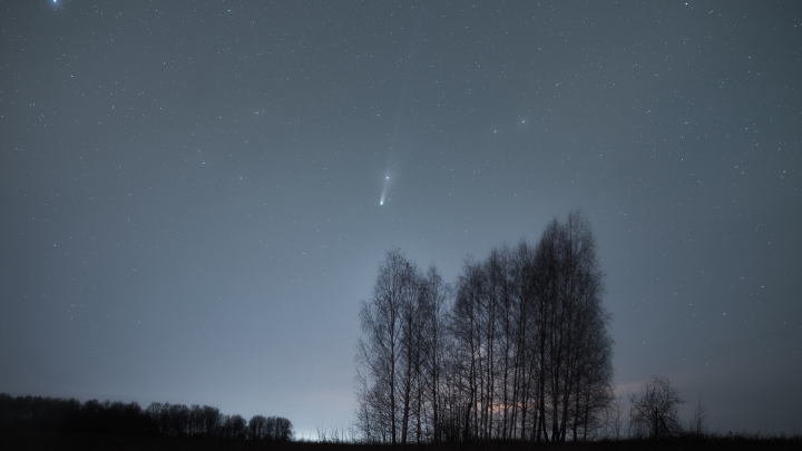 В России сделали фото кометы, пролетающей раз в 1350 лет В России сделали фото кометы, пролетающей раз в 1350 лет