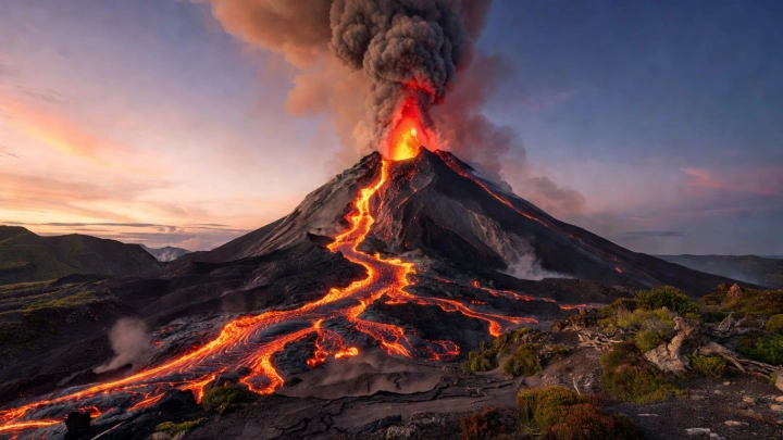 Вулкан, уничтоживший древнюю цивилизацию, снова активен