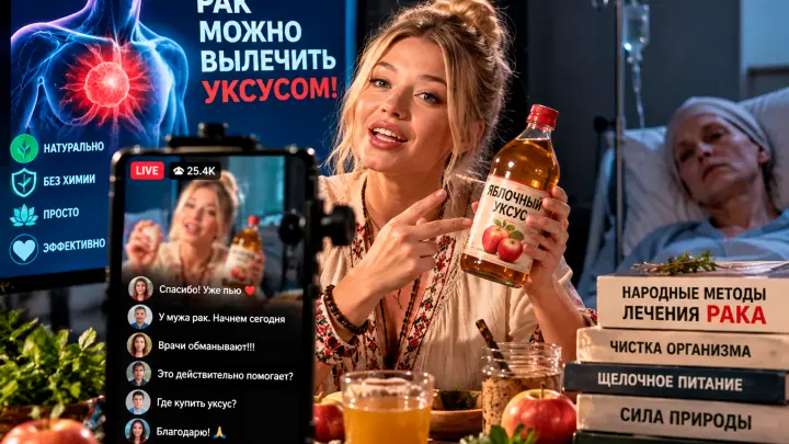 Лечим рак уксусом: Блогеры заменили врачей. Смертей становится всё больше