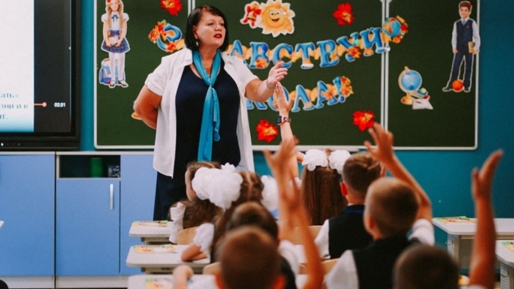 На Кубани в школе хутора Заря для единственного первоклассника прозвучал первый звонок