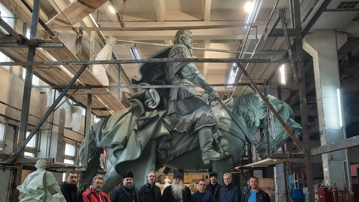 Макет памятника Александру Невскому для Нижнего Новгорода изготовили в Москве