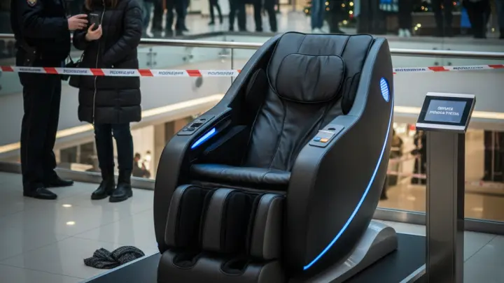 В московском ТЦ Афимолл мужчина умер в массажном кресле