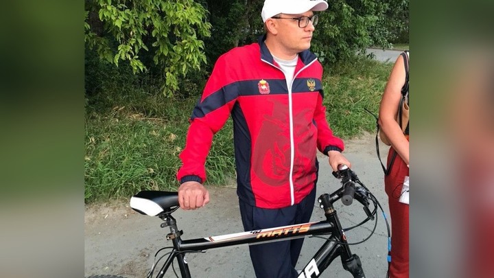 В Озерске Алексей Текслер пересел на велосипед