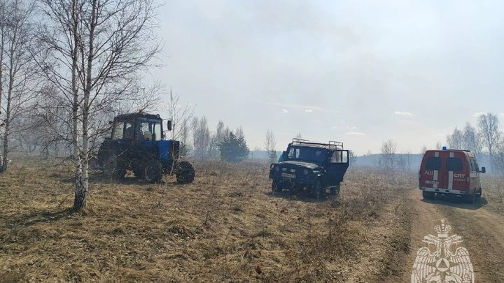 В Челябинской области ландшафтный пожар подобрался к многоэтажным домам