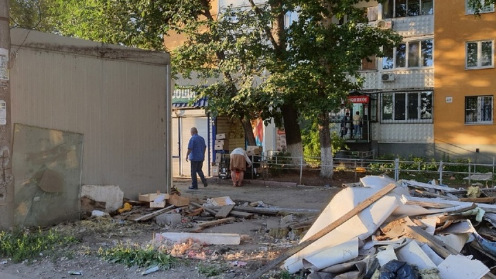 В Самаре под снос пошел рынок на пересечении Московского шоссе и Ново-вокзальной