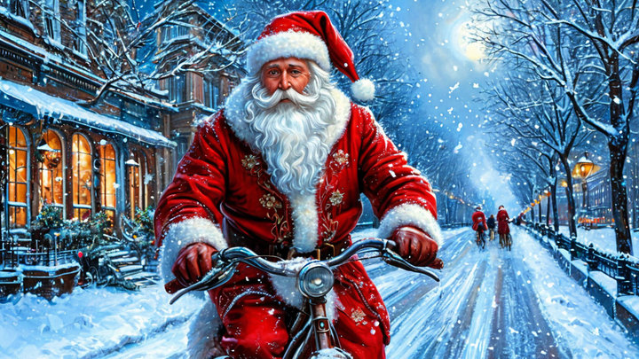 В Татарстане задержали Деда Мороза на велосипеде за совращение дошкольницы