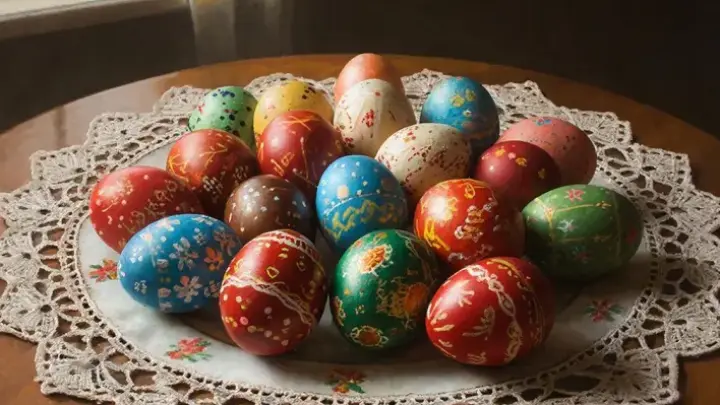 В РПЦ рассказали о допустимых украшениях яиц на Пасху