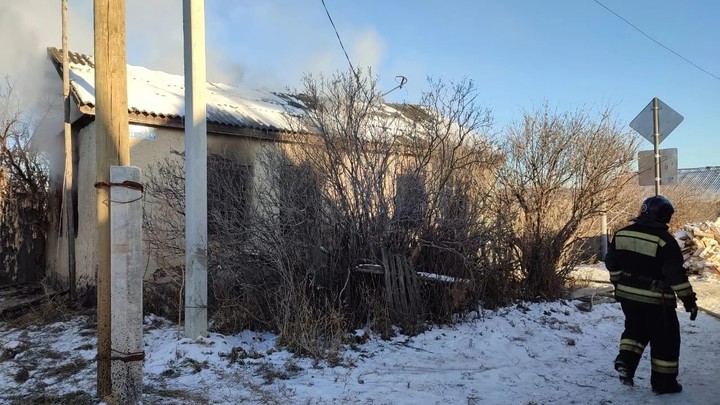 В Курганской области в огне погиб человек