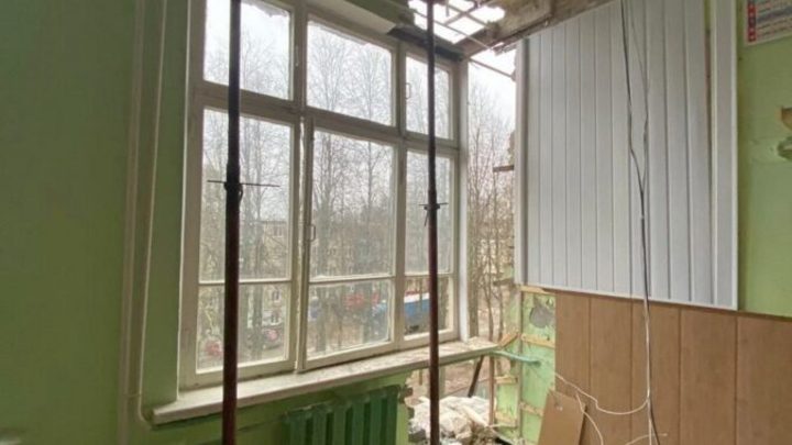 Обвал школьной стены власти Кольчугина назвали плановым ремонтом