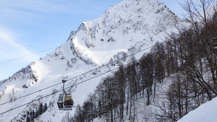 В горах Сочи за сутки выпало больше 20 сантиметров снега