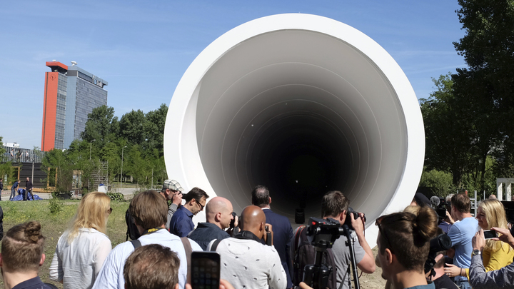 Видео: В Голландии представили экспериментальную установку Hyperloop