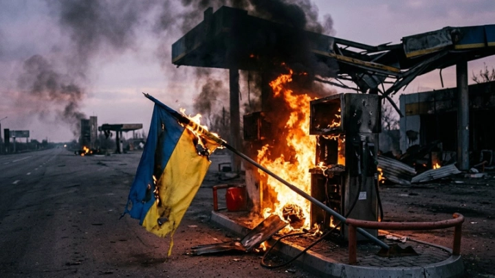 Ущерб колоссален: На Украине подсчитали уничтоженные АЗС. Зеленский добился своей цели