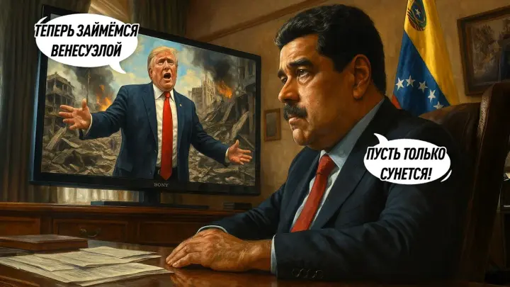Трамп угрожал Мадуро силой, если тот не покинет пост. Мадуро ответил словами Леннона