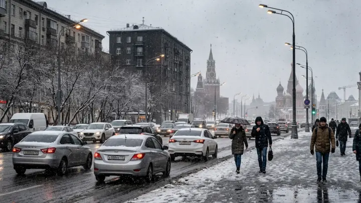 Москву снова засыплет снегом в начале апреля