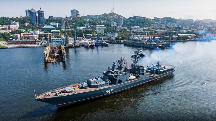 Калибры в деле: Опубликовано уникальное видео стрельб в Японском море