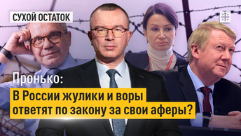 Пронько: В России жулики и воры ответят по закону за свои аферы?