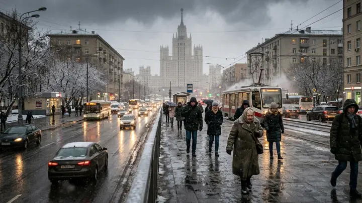 На Москву надвигается резкое похолодание со снегом