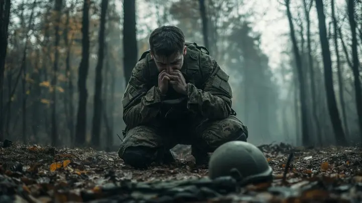 Он сидел в кустах и спал: Русский боец случайно наступил на голову боевика ВСУ