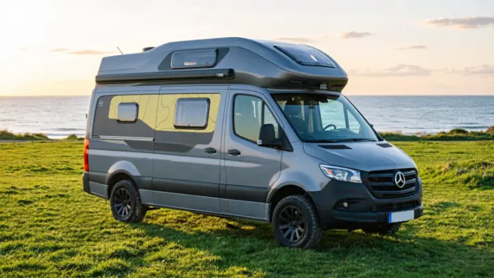 Против законов физики: 6-метровый Mercedes-Benz Sprinter вместил 5 спальных мест и кухню