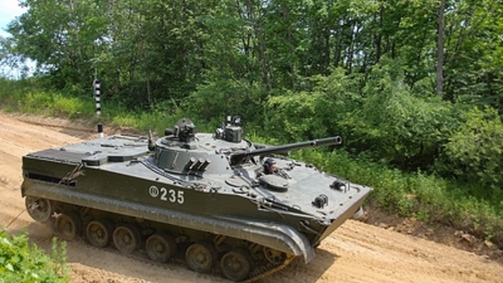 ФСБ показала сгоревшие БМП диверсантов с Украины