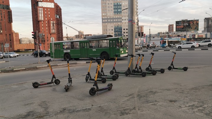 В Новосибирске количество электросамокатов выросло на 75%