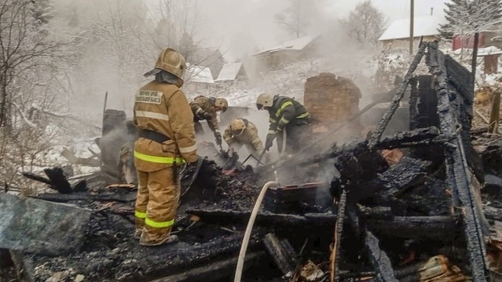 Под Новодвинском при пожаре погиб мужчина