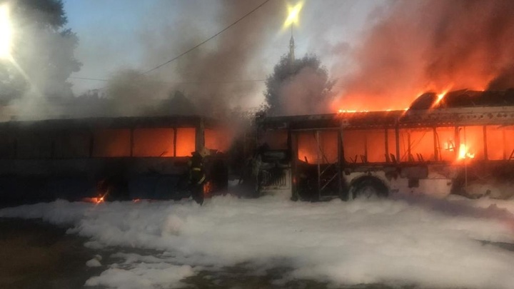 5 сгоревших автобусов владимирской компании АДМ, скорее всего, подожгли