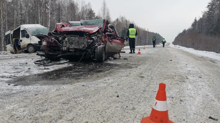 В свердловской ГИБДД рассказали, кто пострадал в аварии на Режевском тракте