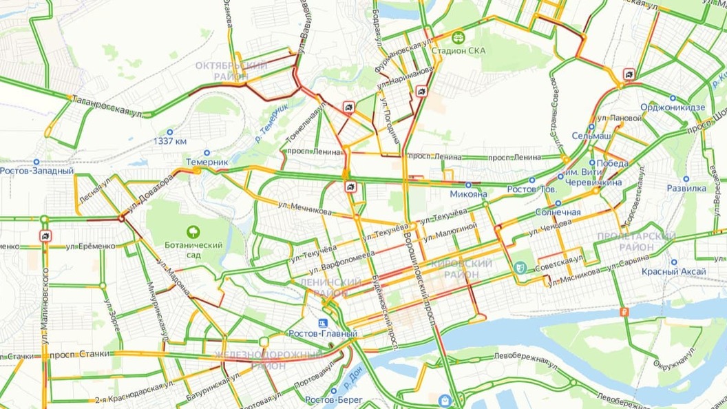 Ткачева ростов на дону на карте. Ростов на Дону автомобильные пробки.