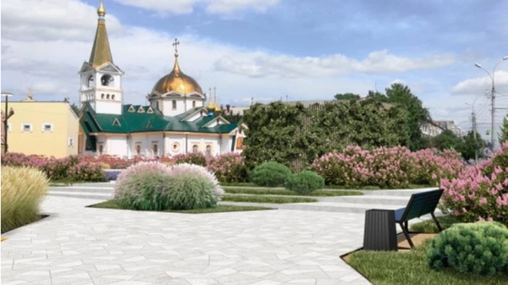 В Новосибирске на благоустройство площади у Нарымского сквера выделят более 100 млн руб