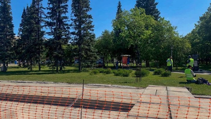 На площади Ленина в Новосибирске тротуар выложат мозаикой