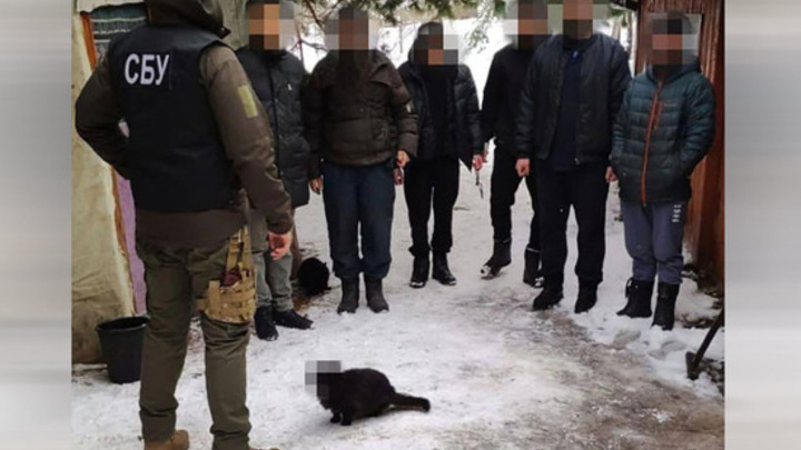 Сотрудники СБУ замазали лицо кота на оперативном фото в ходе обысков в храме УПЦ