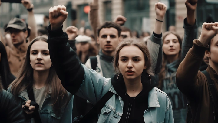 Майдан по-сербски? В Белграде протестующие забрасывают мусором и бутылками полицейских