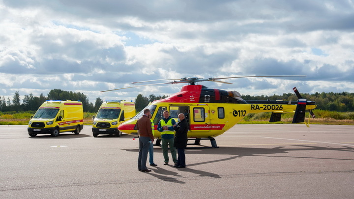 В Ивановской области заработала служба санитарной авиации: вертолет и пять реанимобилей