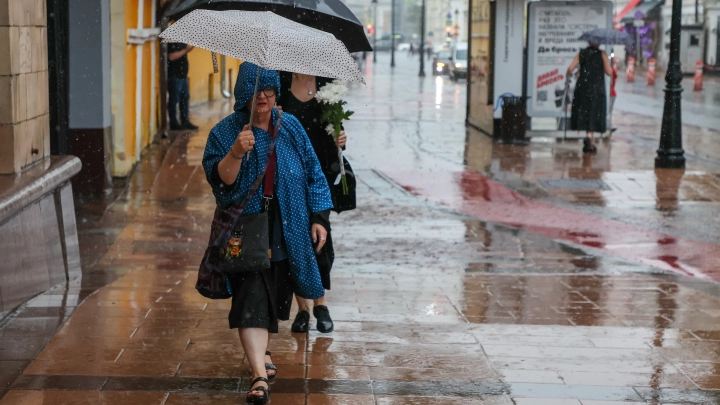 Месячная норма осадков выпала за ночь и утро в Москве