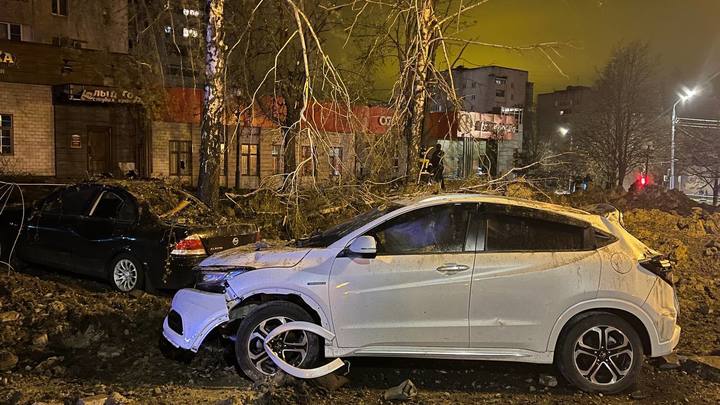 Момент взрыва авиабомбы в Белгороде попал на видео