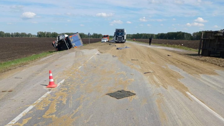 В Новосибирской области водитель Газели погиб в ДТП с фурой