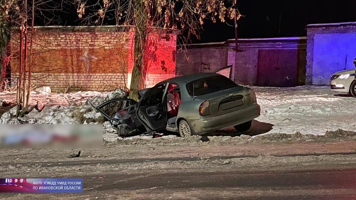 В Кинешме на «Шевроле Ланос» разбились шесть человек