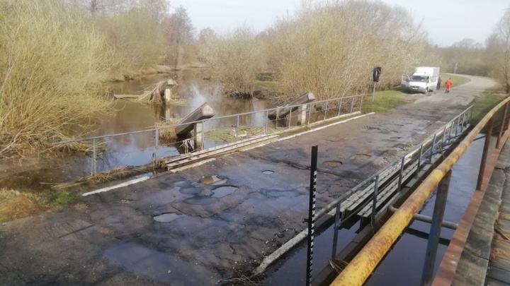 Паводок отступает: в Нижегородской области освободился от воды ещё один мост